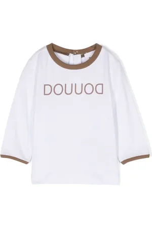 DOUUOD KIDS Logo-print cotton T-shirt