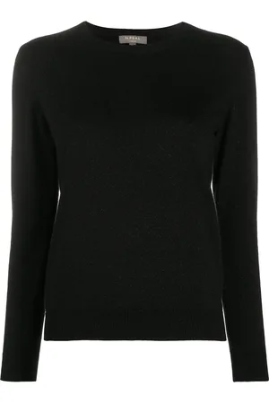 N.PEAL Round neck sweater with lurex