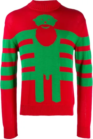 WALTER VAN BEIRENDONCK 2008 pre-owned knitted intarsia jumper