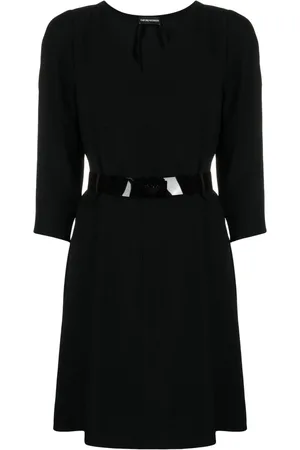 Emporio Armani Round-neck long-sleeve dress