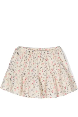 BONPOINT Floral-print tiered skirt