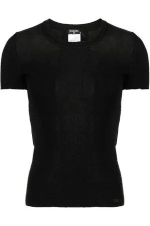 CHANEL 2003 crew-neck cashmere top