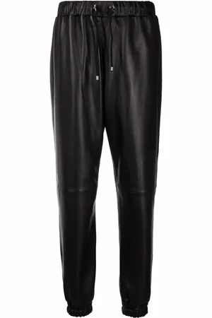 Philipp Plein Leather track pants