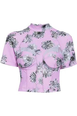Natasha Zinko Floral-print cut-out top