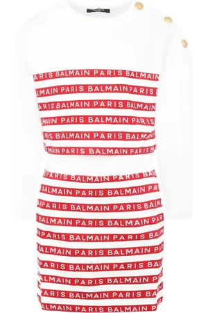 Balmain Logo-print mini skirt