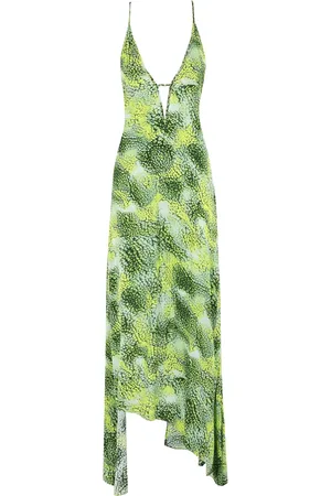 IRO Asymmetric-hem slip dress