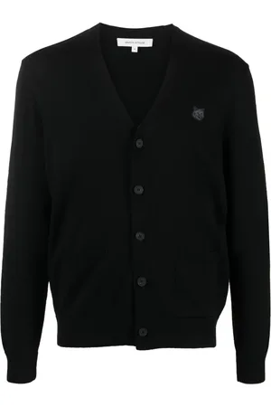 Maison Kitsuné V-neck wool cardigan