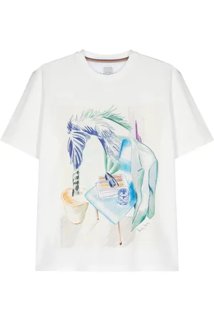 Paul Smith Sketchbook-print cotton T-shirt