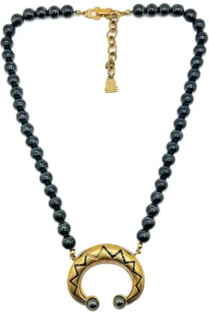 Lanvin 1980s Crescent Talisman necklace