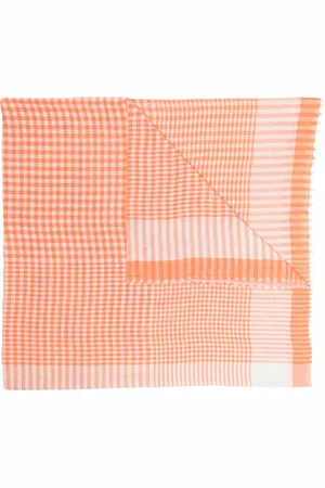Faliero Sarti Check pattern scarf