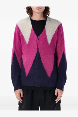 Manastash Aberdine chevron-patterned cardigan