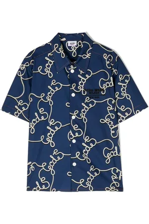 GCDS Logo-print short-sleeved shirt