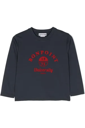 BONPOINT Logo-print long-sleeve T-shirt