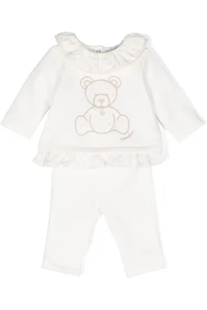 PATACHOU Teddy bear-motif cotton trousers set