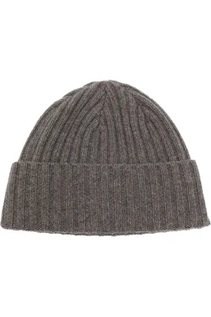 N.PEAL Chunky ribbed beanie hat