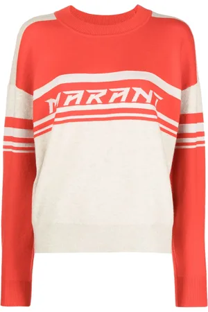 Isabel Marant Callie intarsia-knit logo jumper