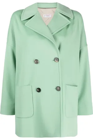 ALBERTO BIANI Double-breasted virgin wool coat