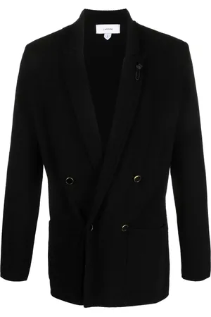 LARDINI Knitted double-breasted blazer