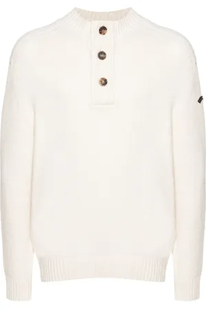Paul & Shark Mock-neck chenille jumper