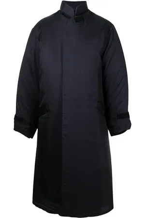 YOHJI YAMAMOTO Concealed-front fastening coat