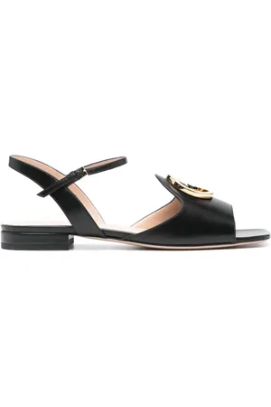 Gucci Interlocking G-logo leather sandals