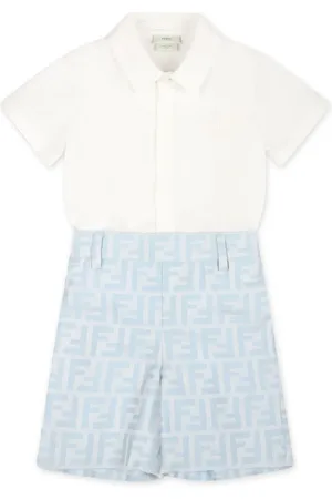 Fendi Logo-jacquard romper