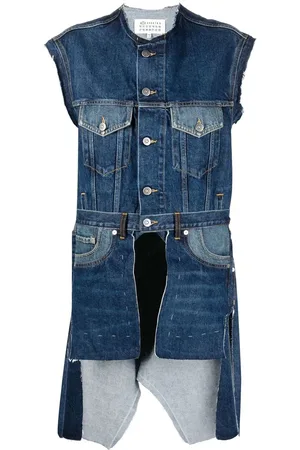 Maison Margiela Longline asymmetric denim vest