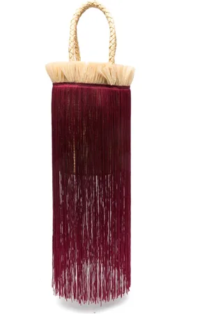 La DoubleJ Feria fringed bucket bag