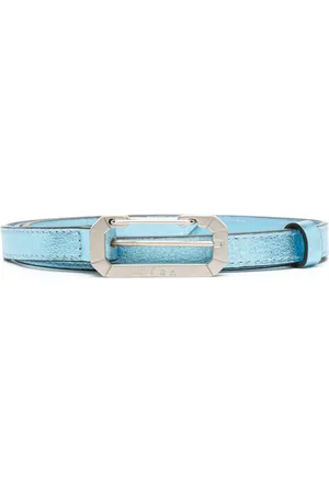 Eera Logo-engraved buckle metallic belt