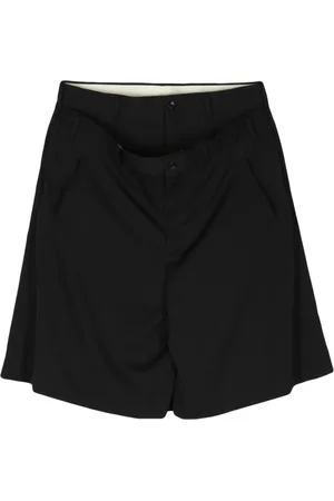 Comme des Garçons Layered wool bermuda shorts