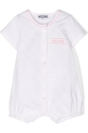 Moschino Teddy Bear-print cotton romper