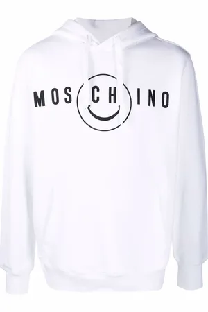 Moschino Logo-print organic-cotton hoodie