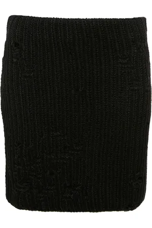 J.W.Anderson Distressed knitted mini skirt