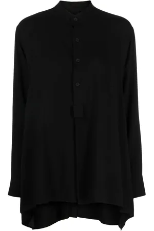 YOHJI YAMAMOTO Button-up band-collar shirt