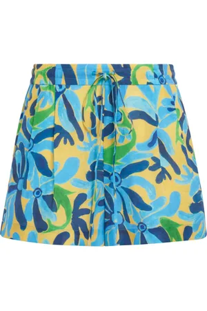 Marni Abstract-print drawstring shorts