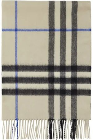 Burberry Check cashmere scarf
