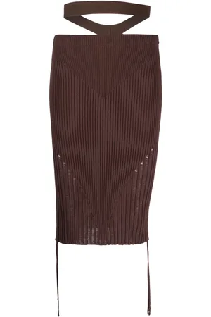 andre damo Ribbed-knit pencil skirt