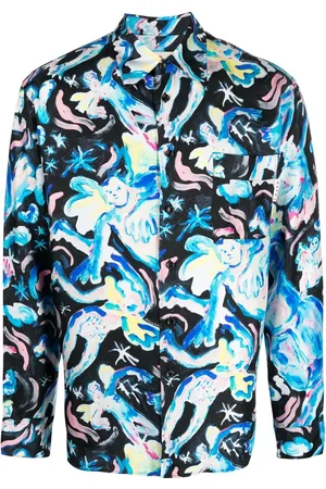 Marni Illustration-print silk shirt