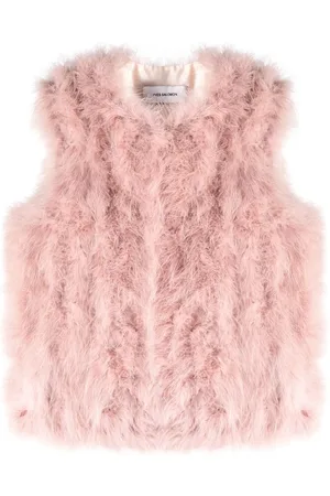 YVES SALOMON Feather-embellished gilet