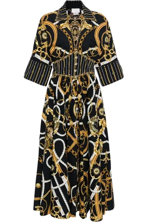 Camilla Graphic-print organic-cotton dress