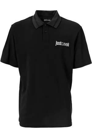 Roberto Cavalli Logo-embroidered polo shirt