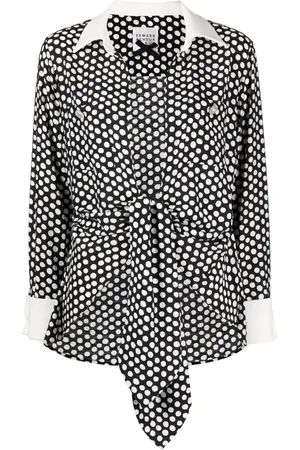 Edward Achour Paris Polka dot print long-sleeved blouse