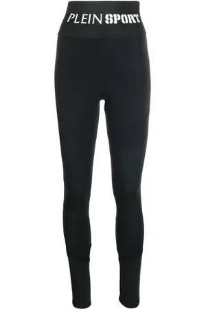 Philipp Plein Logo-waistband high-waisted leggings