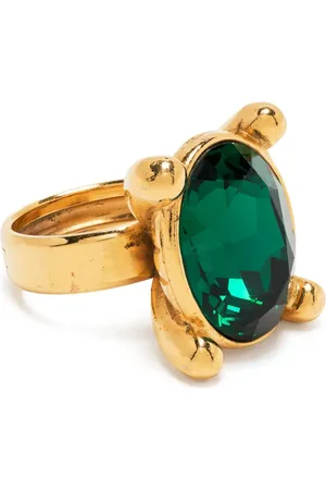 Saint Laurent Faceted oval ring