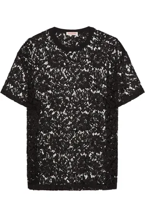 VALENTINO GARAVANI Semi-sheer lace T-shirt