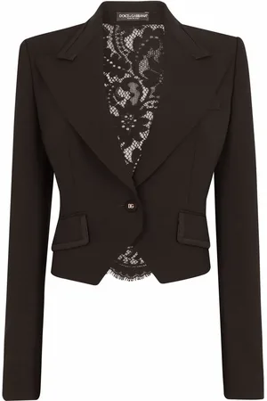 Dolce & Gabbana Cordonetto-lace cropped blazer