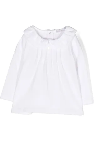PATACHOU Pleat-detail long-sleeve blouse