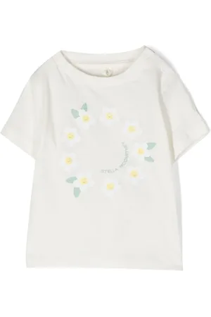 Stella McCartney Daisy-print logo T-shirt