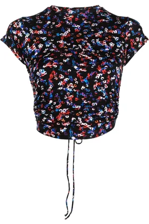 Marant Etoile Juvia printed crop top