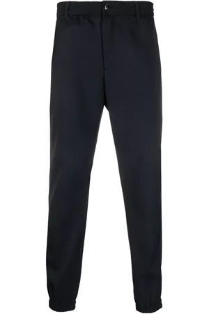 Emporio Armani Elasticated-waistband tapered trousers